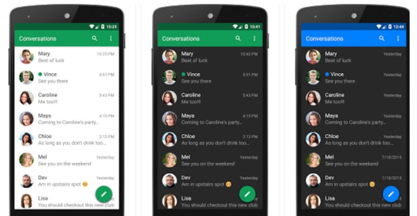 Las 10 Mejores Aplicaciones De Mensajería De Texto Para Android Noticias Gadgets Android 2689