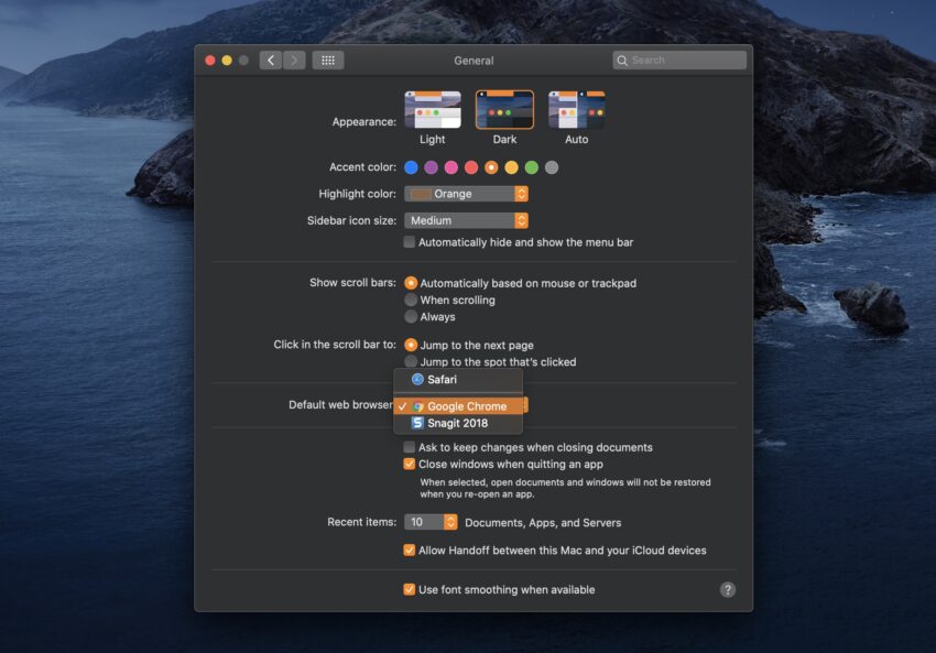 Cambie su navegador predeterminado en la MacBook Pro. 