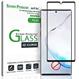 amFilm Glass Protector de pantalla para Galaxy Note 10 Plus, Note 10+ (2019) Vidrio templado, matriz de puntos con bandeja de fácil instalación (no compatible con el escáner de huellas dactilares)