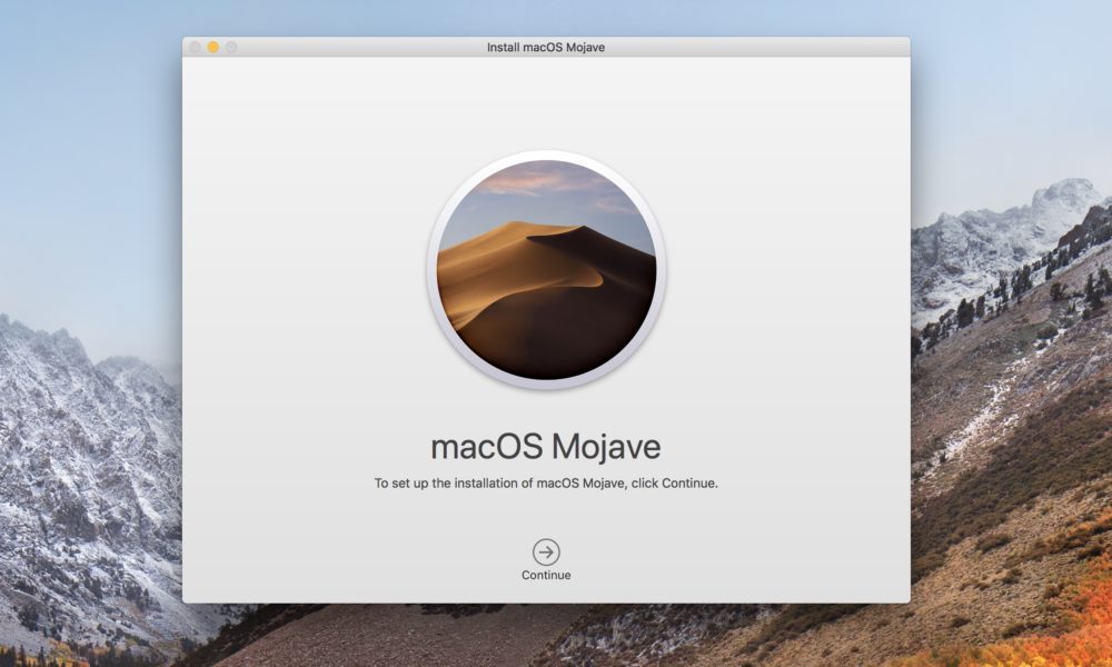 Cómo instalar macOS Mojave