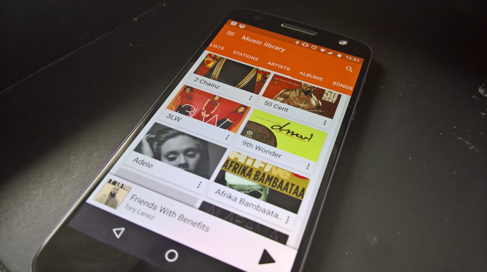 Google Play Music presenta problemas en Android