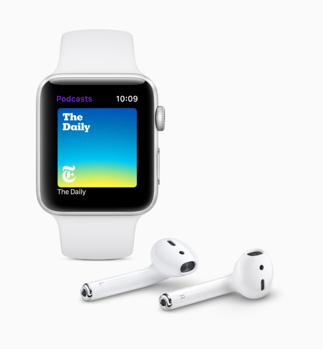Escuche podcasts directamente desde su Apple Watch.