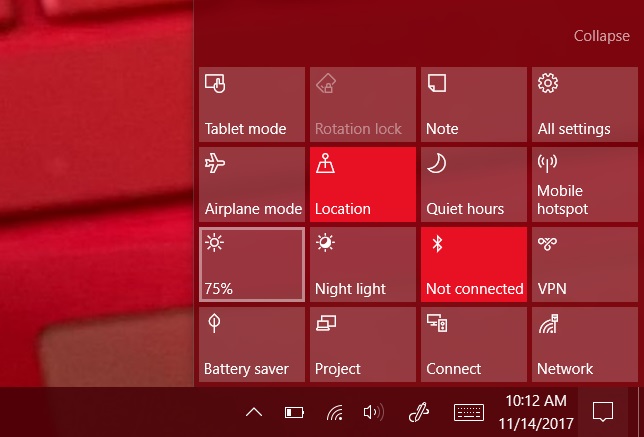 Brillo de pantalla adaptable en Windows 10