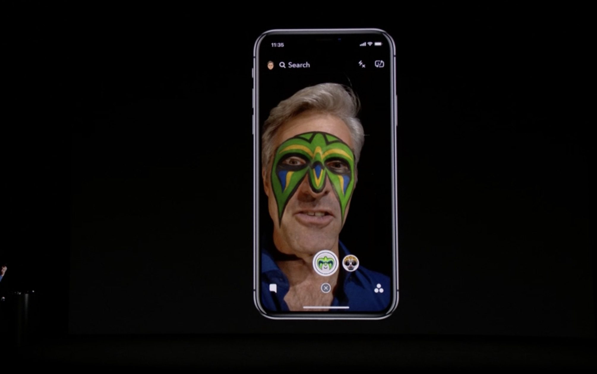iPhone X lleva los filtros faciales de Snapchat a 11