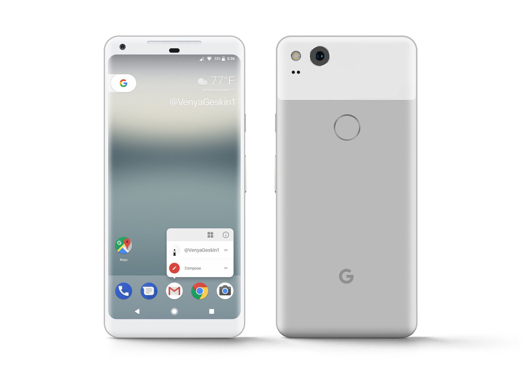 Las fugas de Google Pixel XL 2 dan vida a los rumores
