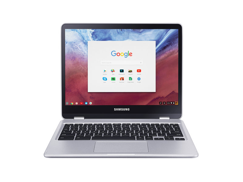 Samsung Chromebook Plus con S Pen en modo portátil