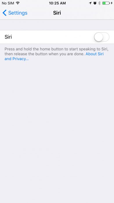 Hola Siri en iOS 105