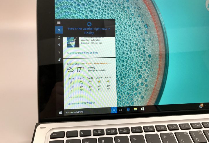 Utilice Cortana para buscar información rápidamente.