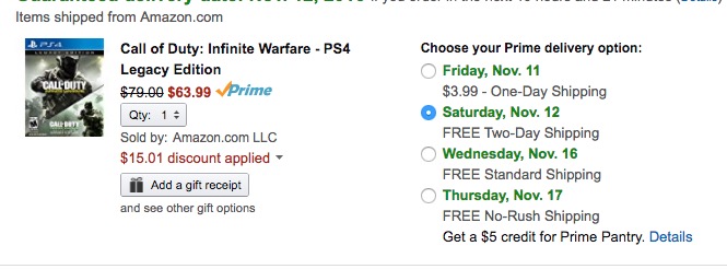 Las ofertas de Amazon Call of Duty: Infinite Warfare ya están disponibles. 