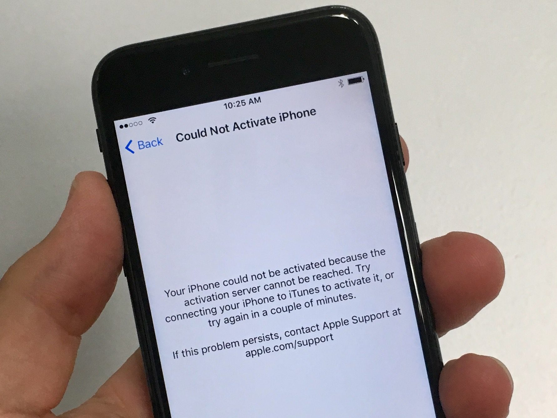 Problemas de activación de iPhone 7 y restauración de iCloud