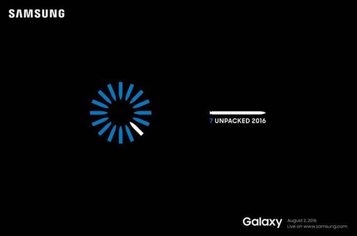 Samsung confirma el lanzamiento del Note 7 el 2 de agosto