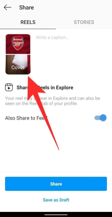 Cómo cambiar la foto de portada de tu Instagram Reels-3-a