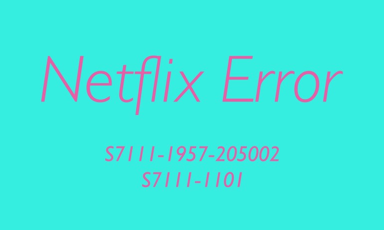 Código de error de Netflix S7111