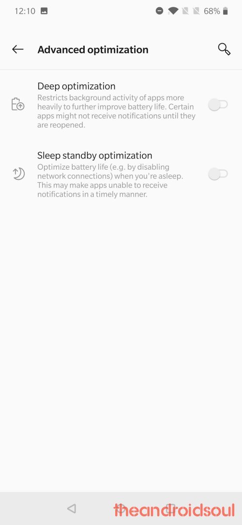 OnePlus desactivar la optimización