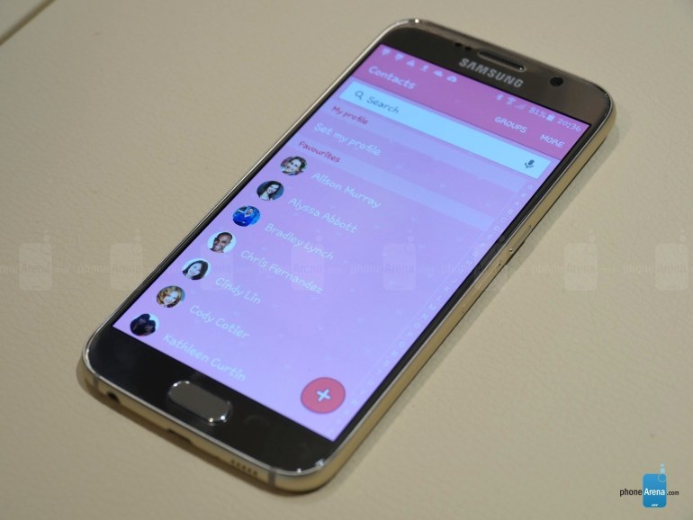 Temas Galaxy S6 - Contactos rosas