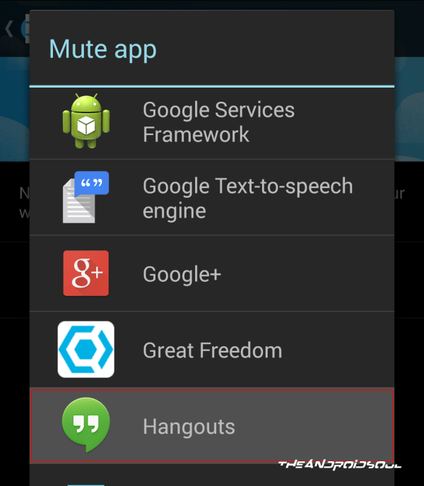 Seleccione aplicaciones para silenciar las notificaciones de aplicaciones en Android Wear