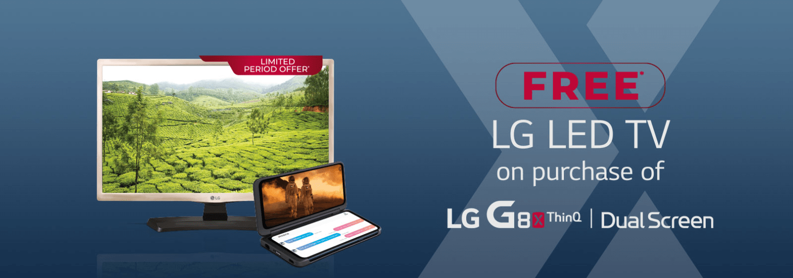 Compre LG G8X ThinQ en India y obtenga un televisor LED LG de 24 pulgadas gratis