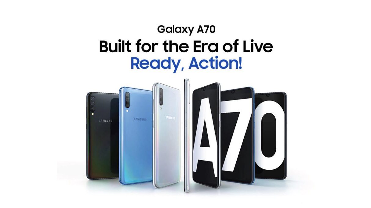 Samsung Galaxy A70 India Lanzamiento inminente, variante de 6GB RAM incluida en Micro Site