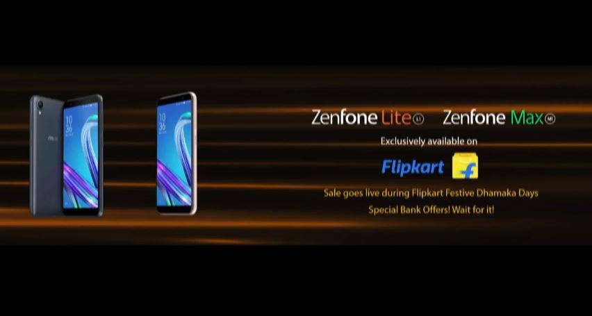 Asus Zenfone Max M1, Zenfone Lite L1 debutarán en la próxima venta Flipkart Festive Dhamaka: precio y especificaciones