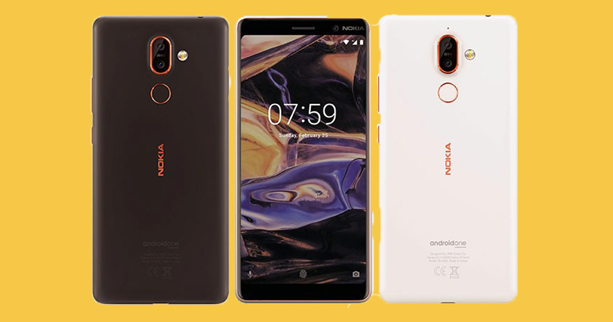 Nokia 7 Plus Live Image confirma la pantalla 18: 9 y el sensor de huellas dactilares trasero