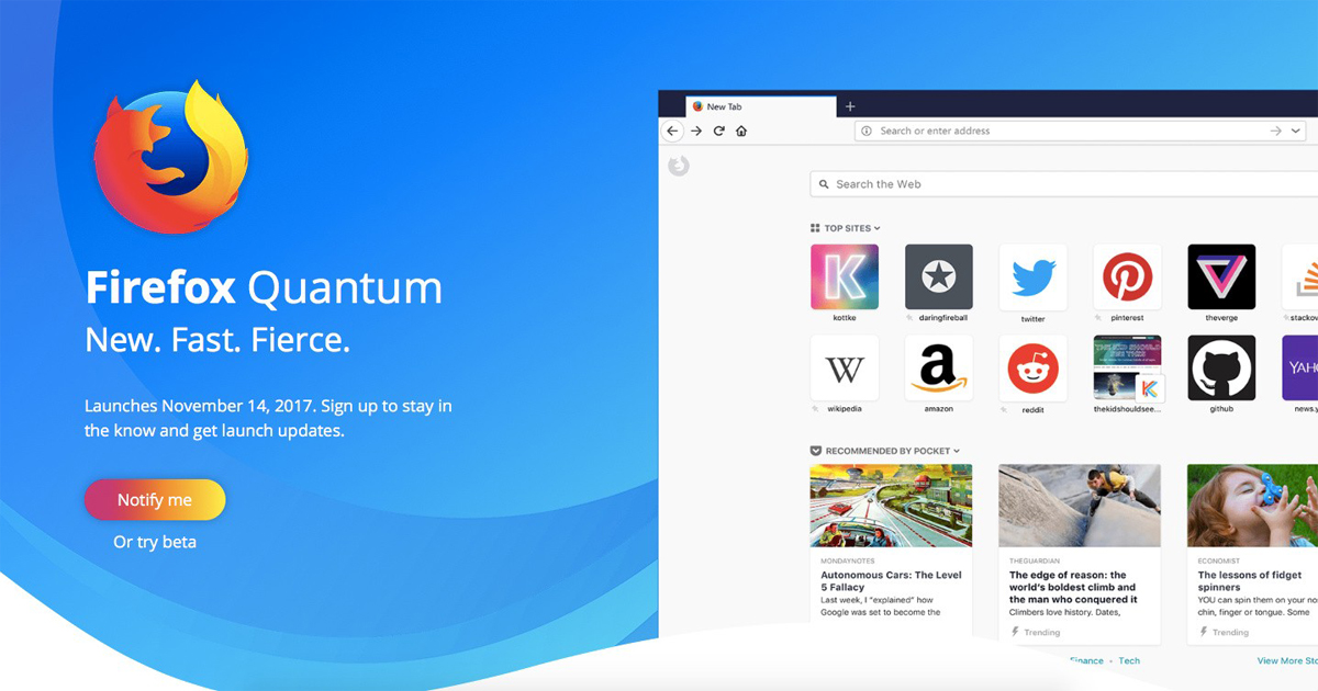 Mozilla Firefox Quantum lanzado para Android;  Es más rápido que Chrome