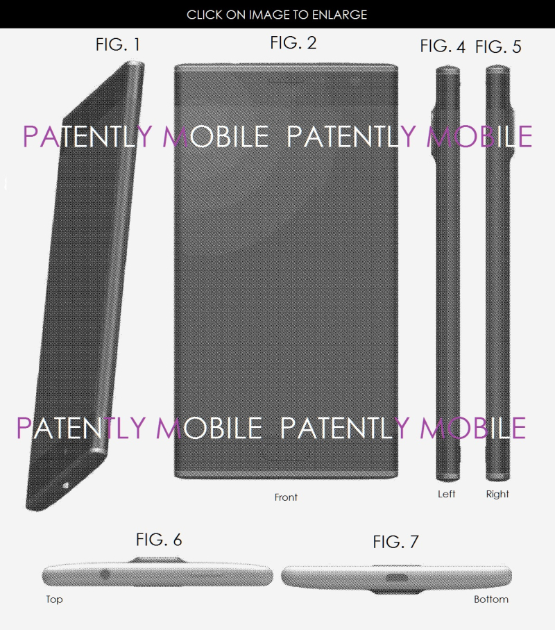 Las nuevas patentes de Samsung muestran pantallas curvas que se pliegan en los bordes laterales