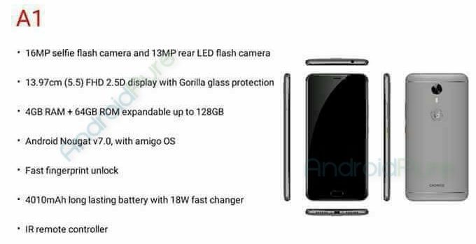 Gionee-A1specs