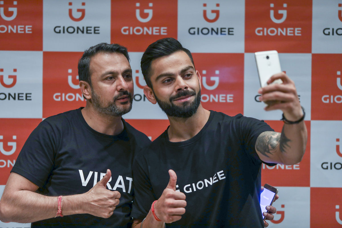 Gionee Ropes en Virat Kohli como embajador de su marca