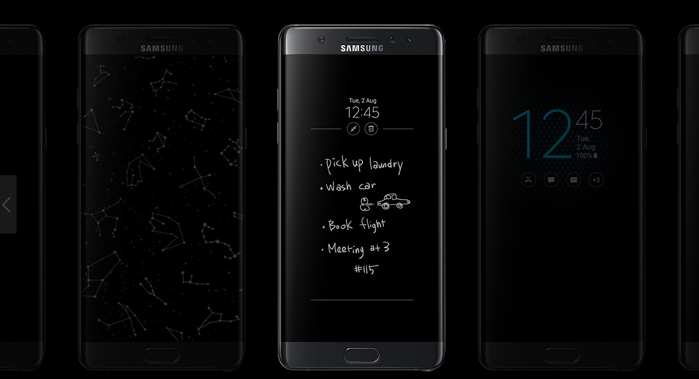 Lanzamiento del Samsung Galaxy Note 7 con Iris Scanner