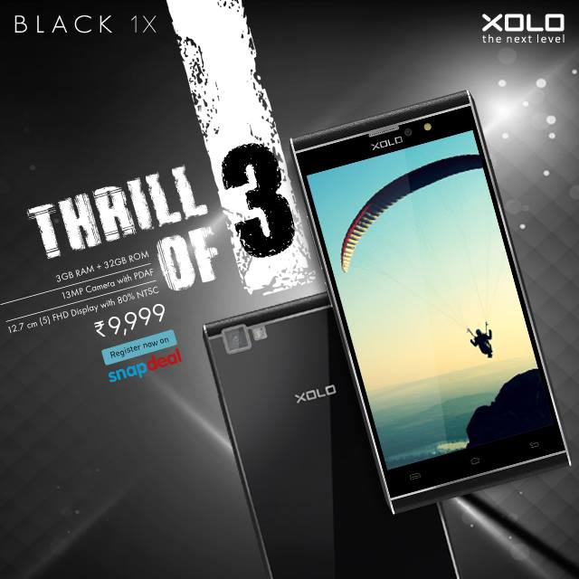 Xolo Black 1X con capacidad 4G LTE y potente llega a la India