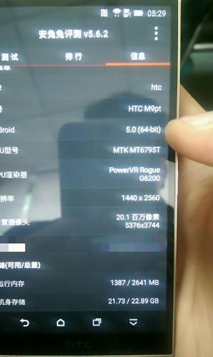 Gelekte HTC One M9 Plus