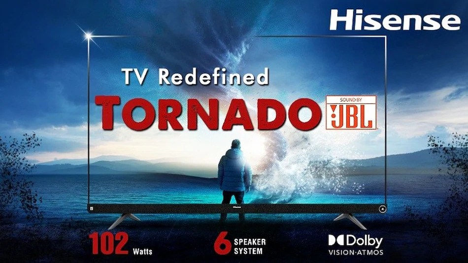 Serie de TV Hisense Tornado 4K con altavoces JBL de 102 W lanzada en India