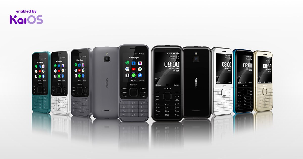 Nokia 8000 4G, Nokia 6300 4G con Snapdragon 210, KaiOS se oficializan