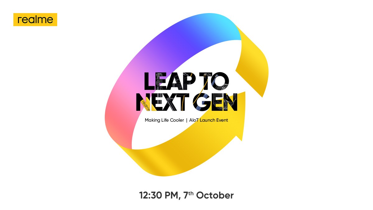Realme celebrará el evento AIoT 'Leap Next Gen' el 7 de octubre