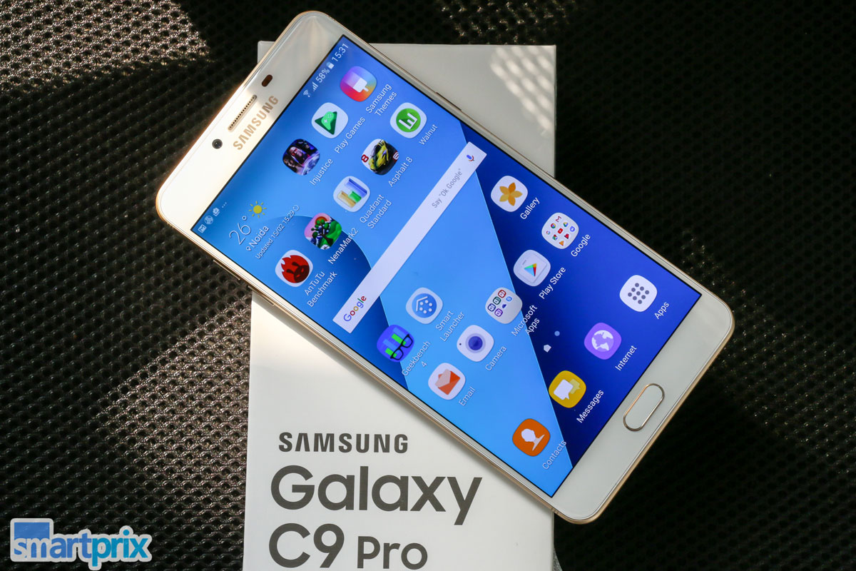 Preguntas frecuentes sobre Samsung Galaxy C9 Pro con puntos de referencia, consultas de usuario, ventajas y desventajas