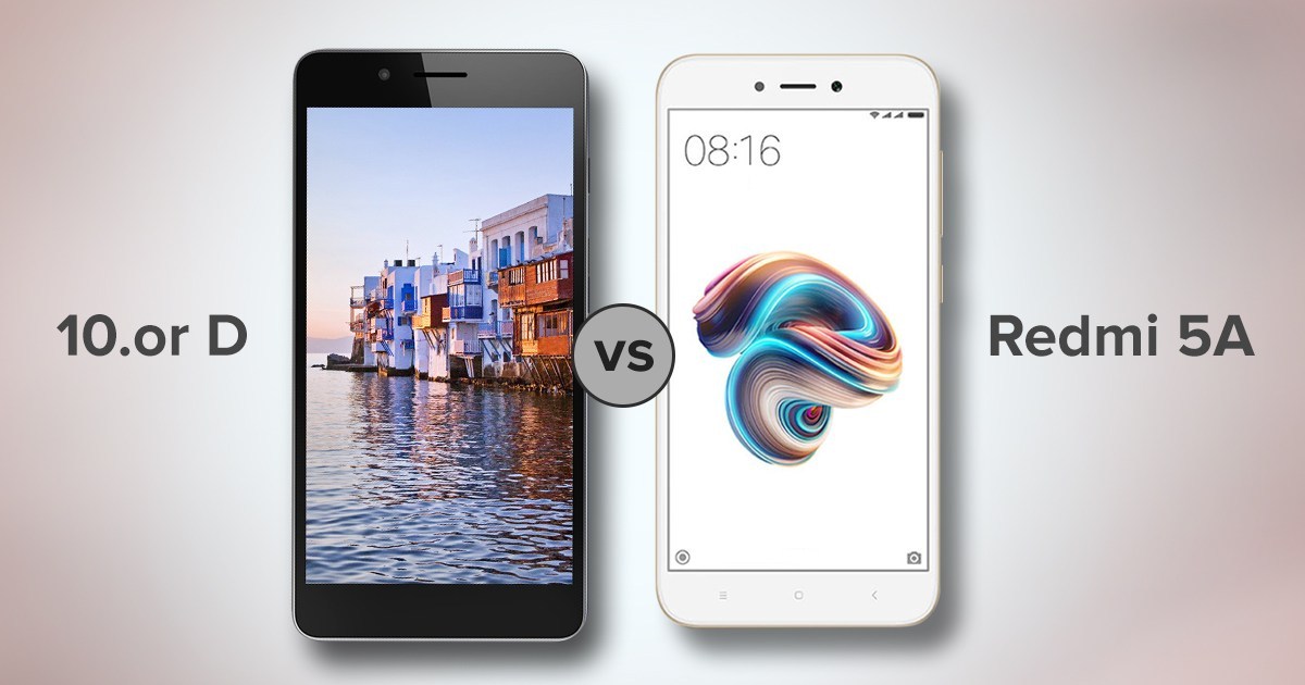 10.o D vs Xiaomi Redmi 5A Comparación de especificaciones: Smartphone con la mejor relación calidad-precio