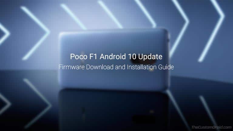 Descargue e instale la actualización de Android 10 de Poco F1
