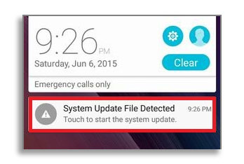 Toque la Notificación de actualización para instalar la actualización OTA de Asus Zenfone 6 / 6z Android 10