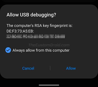 Permita que la depuración USB inicie Samsung Galaxy Note 10/10 + en modo de recuperación usando el comando ADB
