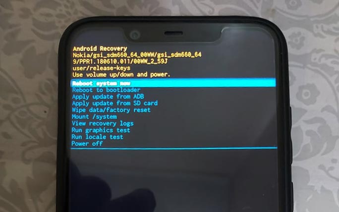 Instale Android 10 en Nokia 8.1 usando Stock Recovery