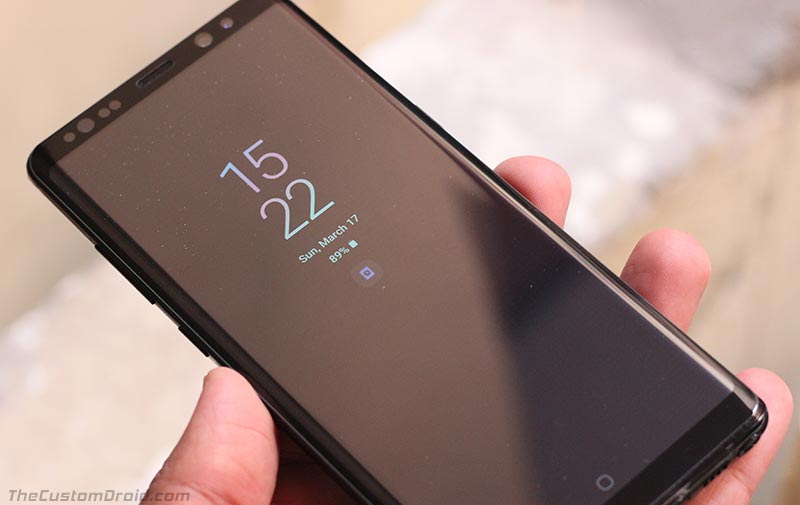 Samsung Galaxy Note 8 con pantalla reparada