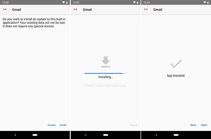 Instale Gmail para Android v9.1 con el tema Material UI de Google