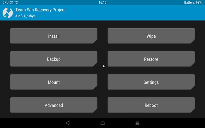 Instale TWRP Recovery en Galaxy Tab S4 - Captura de pantalla