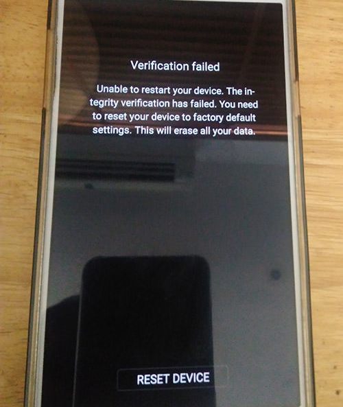 Root Exynos Samsung Galaxy Note 9 - Error al restablecer el dispositivo en la verificación