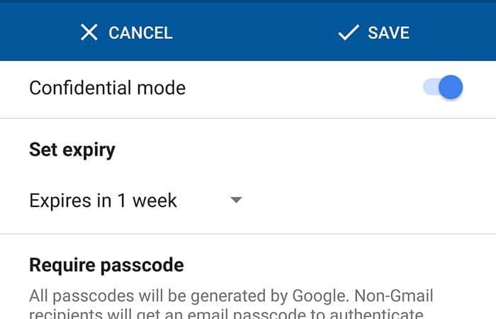 Google Introduces Confidential Mode in Gmail Android App