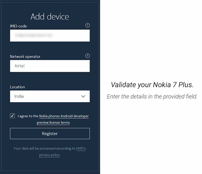Instale Android P Beta en Nokia 7 Plus - Valide su dispositivo