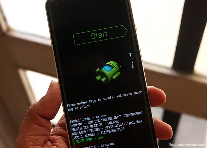 Cómo instalar Android P Beta en Google Pixel - Modo de cargador de arranque