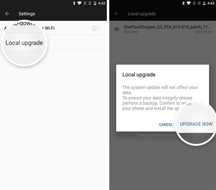Instale OxygenOS Open Beta 34/25 en OnePlus 3 / 3T usando la actualización local