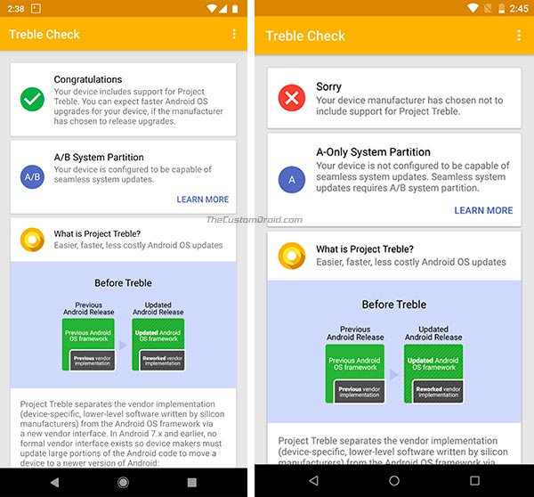 Cómo comprobar la compatibilidad con actualizaciones sin interrupciones en Android utilizando Treble Check
