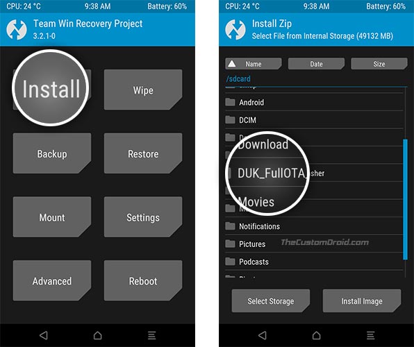 Instale la actualización de Android Oreo Honor 8 Pro usando TWRP